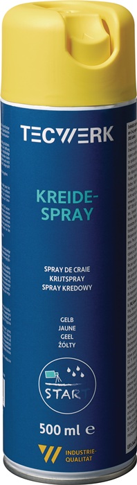 TECWERK Kreidespray gelb 500ml Spraydose TECWERK - Vorteilspack