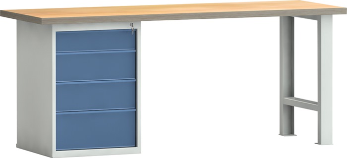 KLW-LUTZ BETRIEBSEINRICHTUNGEN Werkbank B2000xT700xH840mm Buche Multiplex