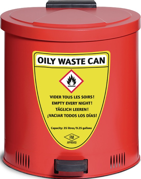 ASECOS Sicherheitssammelbehälter 35 l Stahlblech