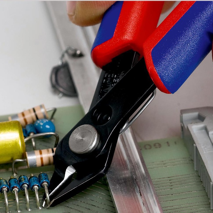 KNIPEX Elektronik-Seitenschneider Super-Knips® L.125mm Spezialwerkzeugstahl brün.KNIPEX