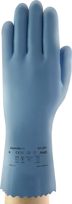 ANSELL Chemikalienhandschuhe Größe 10 blau - Vorteilspack