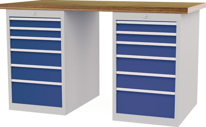 Werkbank B1500xT750xH859mm Buche-Multiplex