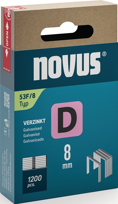 NOVUS Flachdrahtklammer B11,3xL8mm