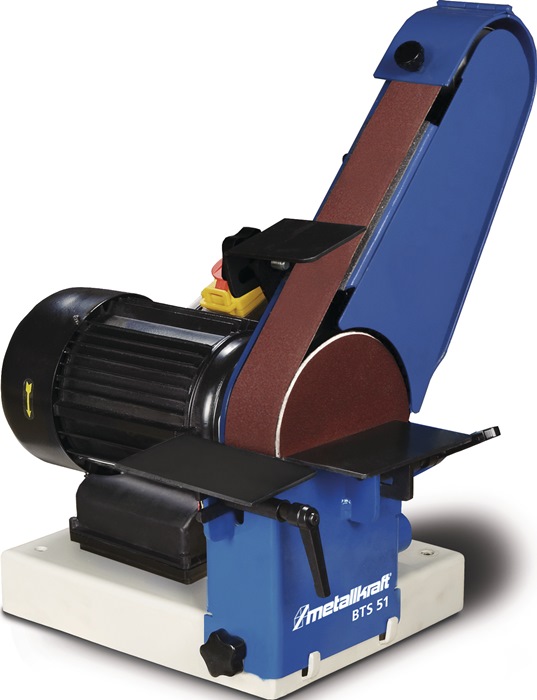 METALLKRAFT Band- und Tellerschleifmaschine 50 x 1000 mm Schleifteller-Ø 150 mm