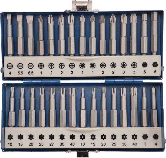 TECWERK Bitsortiment 30-tlg.Schlitz/PH/PZD/TX/TX-BO/6Kt.TECWERK