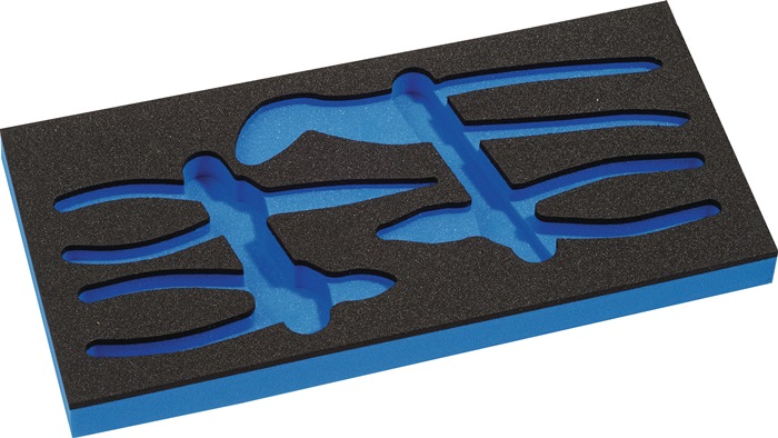 KNIPEX Werkzeugmodul Leereinlage 1/3-Modul 4000 871 292,4-tlg.KNIPEX