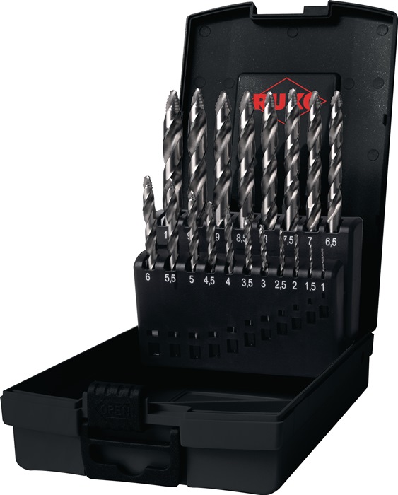 RUKO Spiralbohrer-Satz Nenn-Ø 1-10x0,5 mm