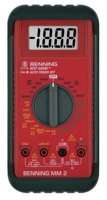 BENNING Multimeter 0,1 mV – 600 V AC/DC