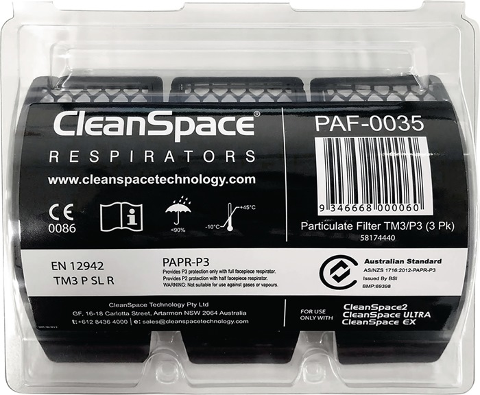 CLEANSPACE Partikelfilter passend für CleanSpace System