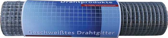 Drahtgitter L.5 m,H.1,02m verz.Maschw.12,7x12,7mm