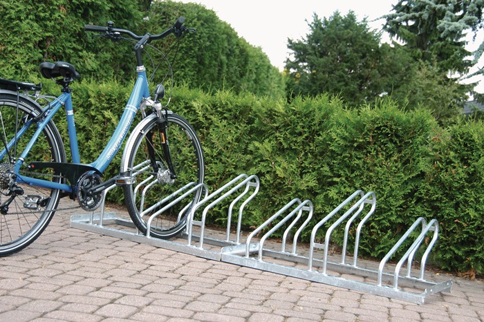 Fahrradbügelparker 1-seitig 90 ° verzinkt