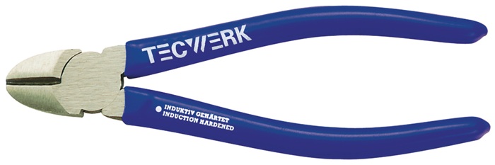 TECWERK Seitenschneider L.160mm Kopf pol.Ku.-Überzug max.2mm TECWERK