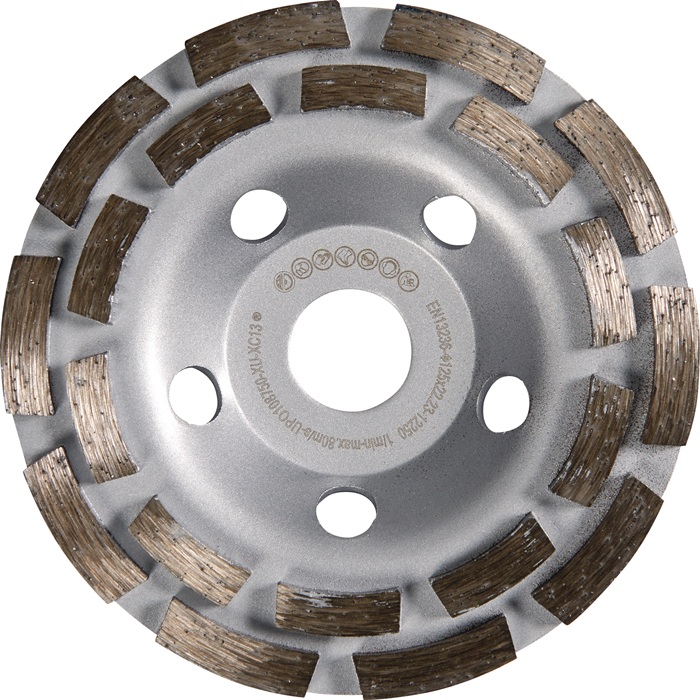TECWERK Diamantschleiftopf Univ.115mm Beton/Putz/Estrich/Fliesenkleber 22,23mm D 426 TW