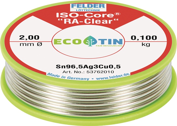 FELDER Lötdraht ISO-Core® RA-Clear 2mm 100g Sn99,3CuNiGe FELDER