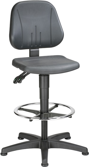 BIMOS Arbeitsdrehstuhl Bodengleiter + Fußring