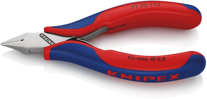 KNIPEX Elektronik-Seitenschneider Länge 115 mm Form 4