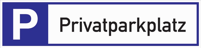 Parkplatzbeschilderung Privatparkplatz