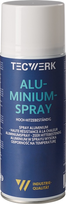 TECWERK Aluminiumspray b.+500GradC hellsilber,glänzend 400ml Spraydose TECWERK - Vorteilspack