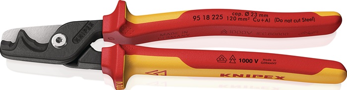 KNIPEX Kabelschere Länge 225 mm