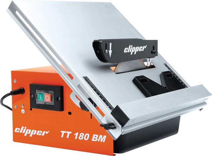 NORTON CLIPPER Fliesenschneidmaschine TT 180 BM 12mm Tisch-L395xB385mm max.180mm 550 W