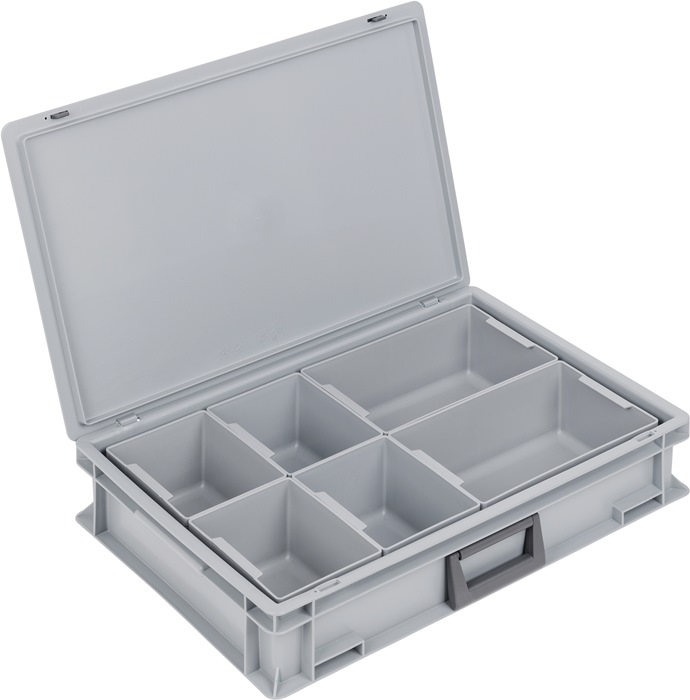 LOCKWEILER Kunststoffkoffer L600xB400xH133 mm PP 1 Griff