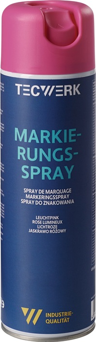 TECWERK Markierungsspray leuchtpink 500ml Spraydose TECWERK - Vorteilspack