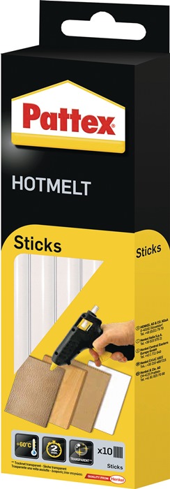 PATTEX Heißklebepatronen Hot Sticks L.200mm Klebepatronen-D.11,3mm 200g 10 St.PATTEX - Vorteilspack