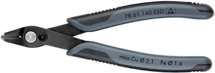 KNIPEX Elektronik-Seitenschneider Super-Knips® L.140mm Facette nein brün.KNIPEX