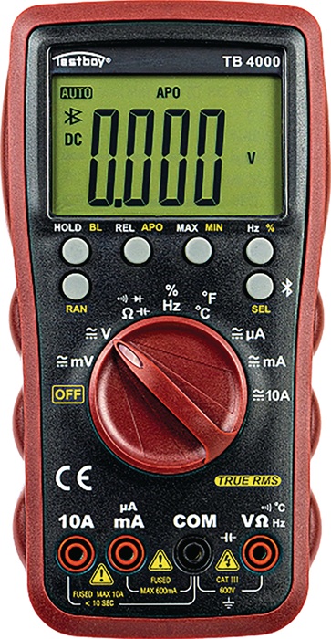 TESTBOY Multimeter 0-600 V AC, 0-600 V DC