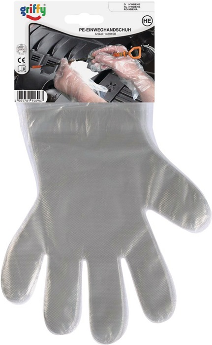 L+D Einweghandschuhe Größe 10 transparent