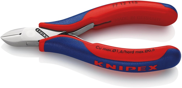 KNIPEX Elektronik-Seitenschneider Länge 115 mm Form 1