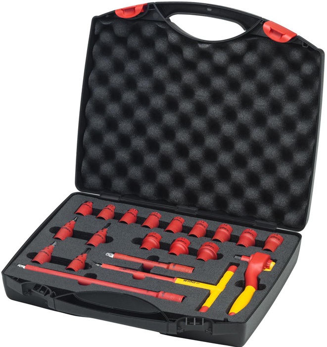 WIHA Ratschenschlüsselset 21-tlg.3/8 Zoll 8-22mm Außen-6kt.,4-8mm Innen-6kt.Z.72