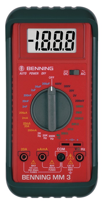 BENNING Multimeter 0,1 mV-600 V AC/DC