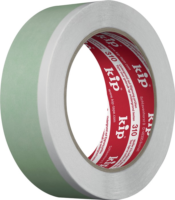 KIP Doppelseitiges Klebeband Duoband 310 L.25m B.25mm grün/weiß Rl.KIP - Vorteilspack