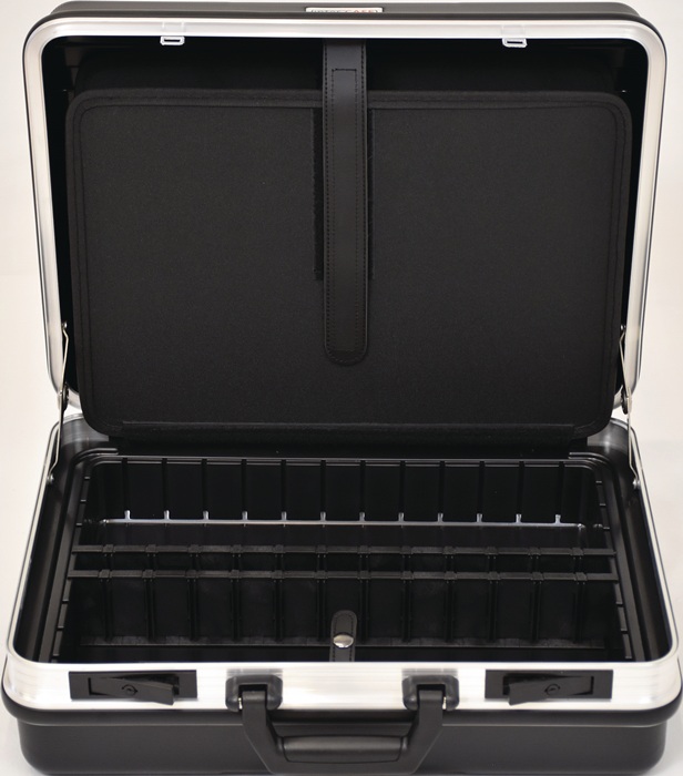 TECWERK Schalenkoffer B490xT188xH365mm mit Werkzeugtaschen