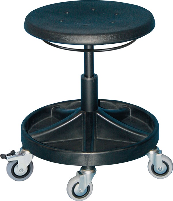 LOTZ Drehhocker m.Rl.PU-Schaum schwarz Sitz-H.400-530mm LOTZ