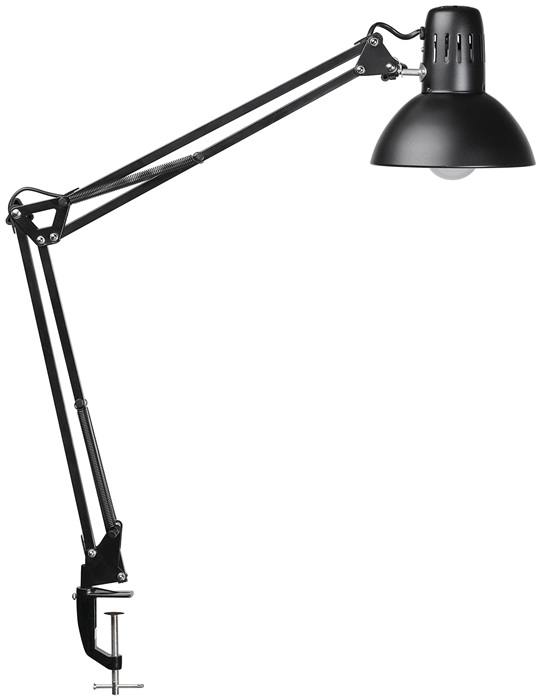 MAUL Schreibtischleuchte Metall schwarz H.44cm Klemmfuß LED MAUL