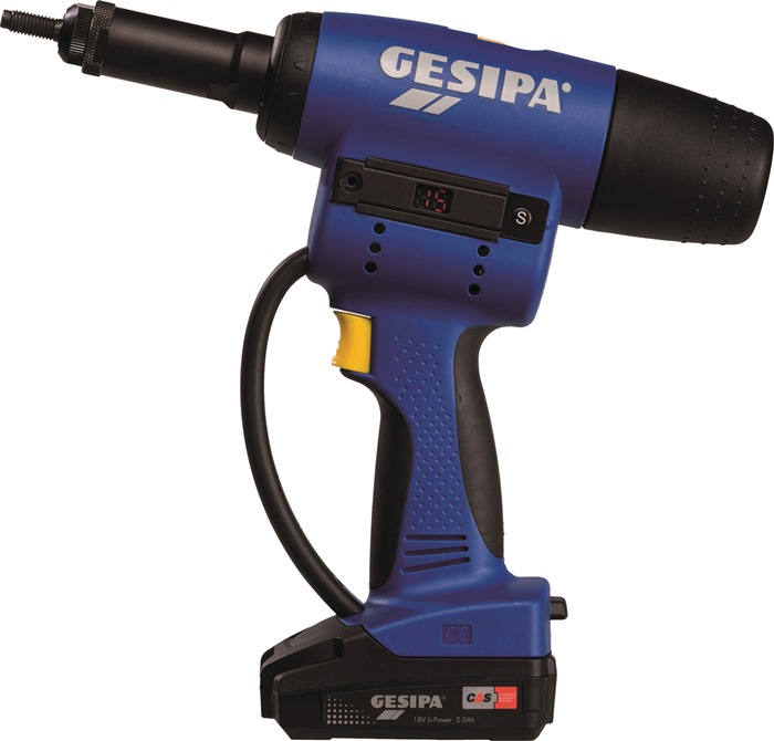 GESIPA Akku-Blindnietmutternsetzgerät 10-teilig 20000 N