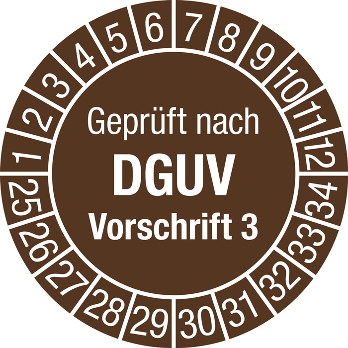 Mehrjahresprüfplakette D.30mm J.2025-2034 Folie Btl.a 100 St.