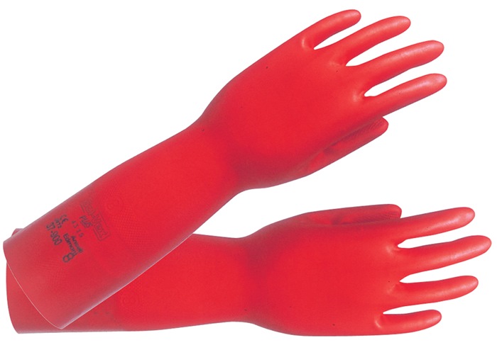 ANSELL Chemikalienhandschuhe Größe 10 rot - Vorteilspack