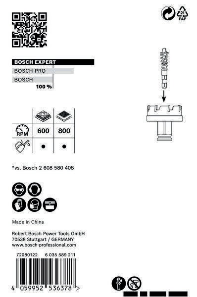 BOSCH Lochsäge EXPERT Sheet Metal D.20mm Schnitt-T.5mm Power Change Plus BOSCH