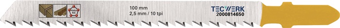 TECWERK Stichsägeblatt Gesamtlänge 100 mm