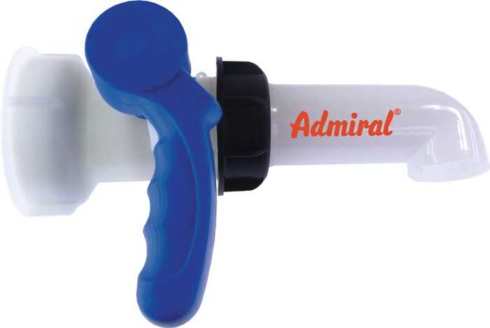 ADMIRAL IBC Klappenhahn mit Auslaufstutzen