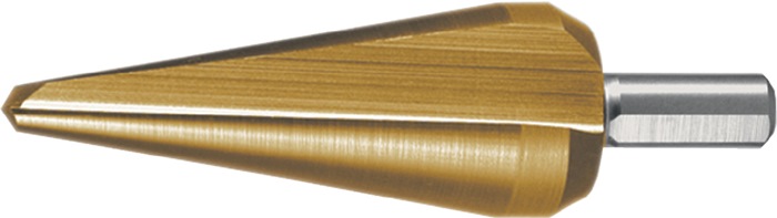 RUKO Blechschälbohrer Bohrber.5-22,5mm HSS TiN Gesamt-L.79mm Z.2 RUKO