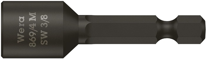 WERA Steckschlüsseleinsatz 869/4M m.6-KT.-Antr.SW 9,4mm 3/8 Zoll L.50mm m.Magnet WERA