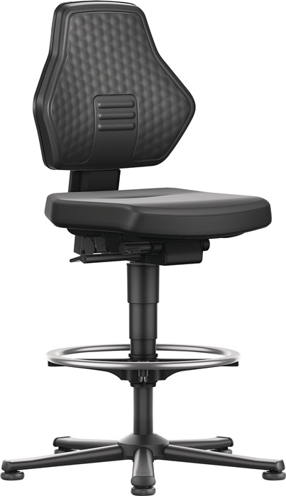 BIMOS Arbeitsdrehstuhl Bodengleiter + Fußring