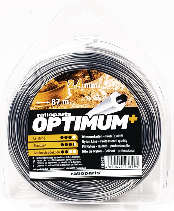 RATIOPARTS Nylonfaden Optimum Fadenstärke 2,4mm Fadenlänge 87m RATIOPARTS