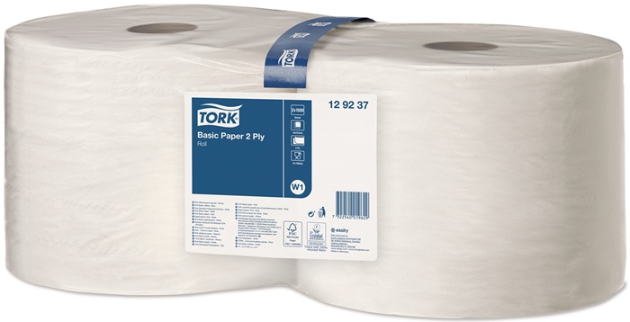 TORK Putztuch TORK 129237 L.ca.340 mmxB.ca.235mm weiß 2 Rl./VE