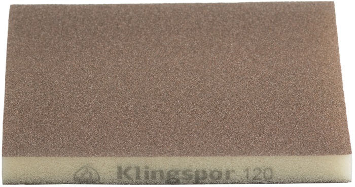 KLINGSPOR Schleifschwamm L123xB96mm Körnung 120 - Vorteilspack