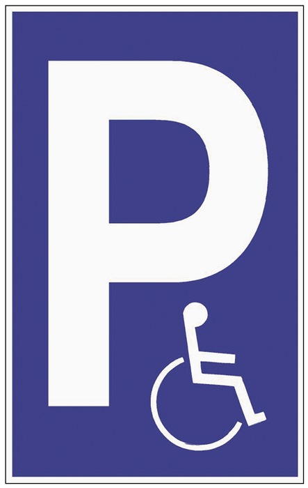 Parkplatzbeschilderung Parken für Behinderte